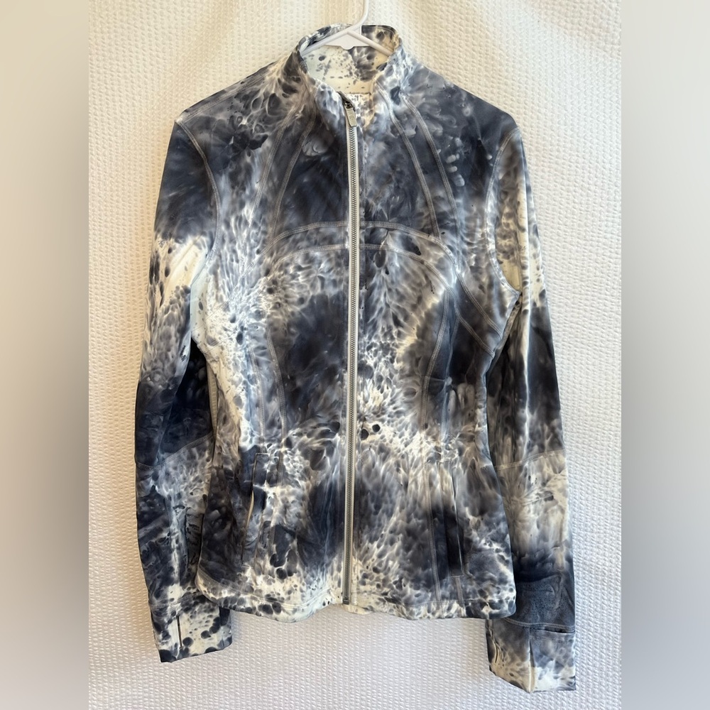 Lululemon Define Jacket Luxtreme Marble Dye Gray White  Size: 10 NWOT